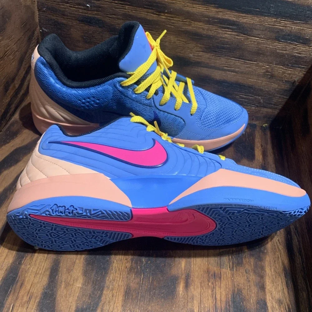 Nike Ja 2 Basketball Shoes Blue Beyond/Celestial Gold FD7328-403 Men's‎ Size 8.5